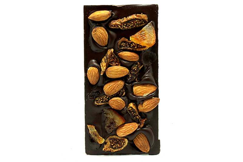 Orange, Almonds and Figs in Dark Belgian chocolate